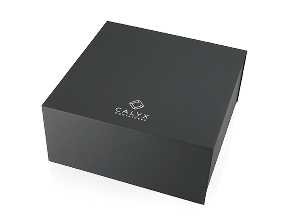 custom cannabis packaging for Calyx with box closed